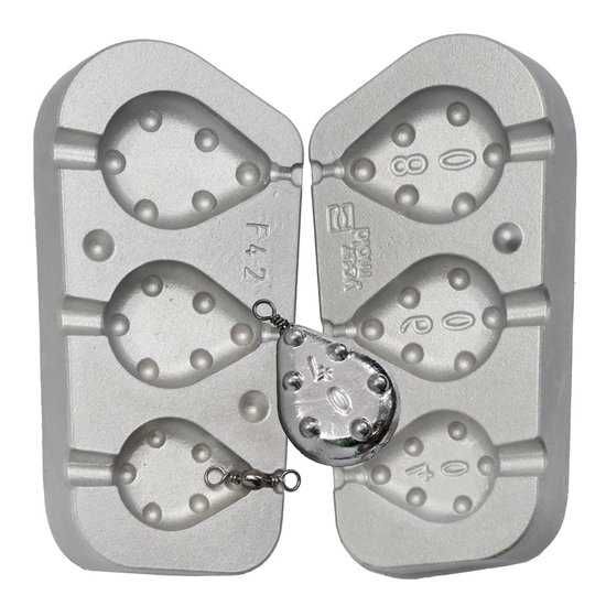 Moldes para chumbadas de pesca