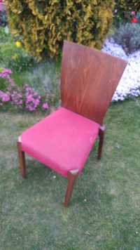 3 krzesla drewniane fornir dąb agata meble