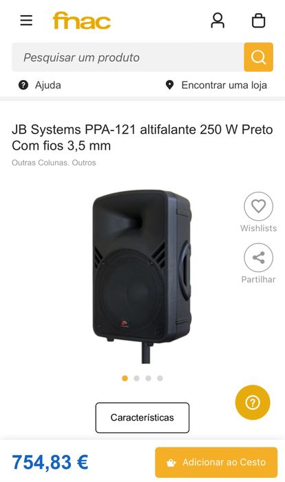 Coluna JBSystems 250W