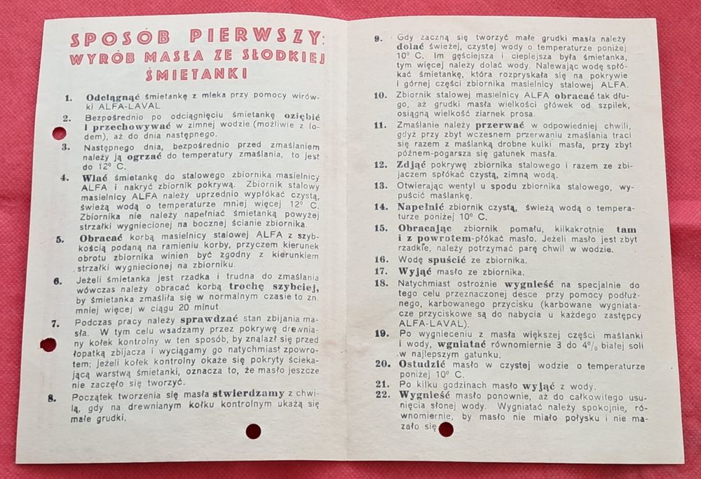 Alfa Lavel 2 Sposoby wyrobu doskonałego masła 2 RP broszura