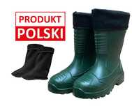 Lekkie Gumowce Ocieplane EVA Kalosze Buty Gumowe r. 43-46 - Nowe