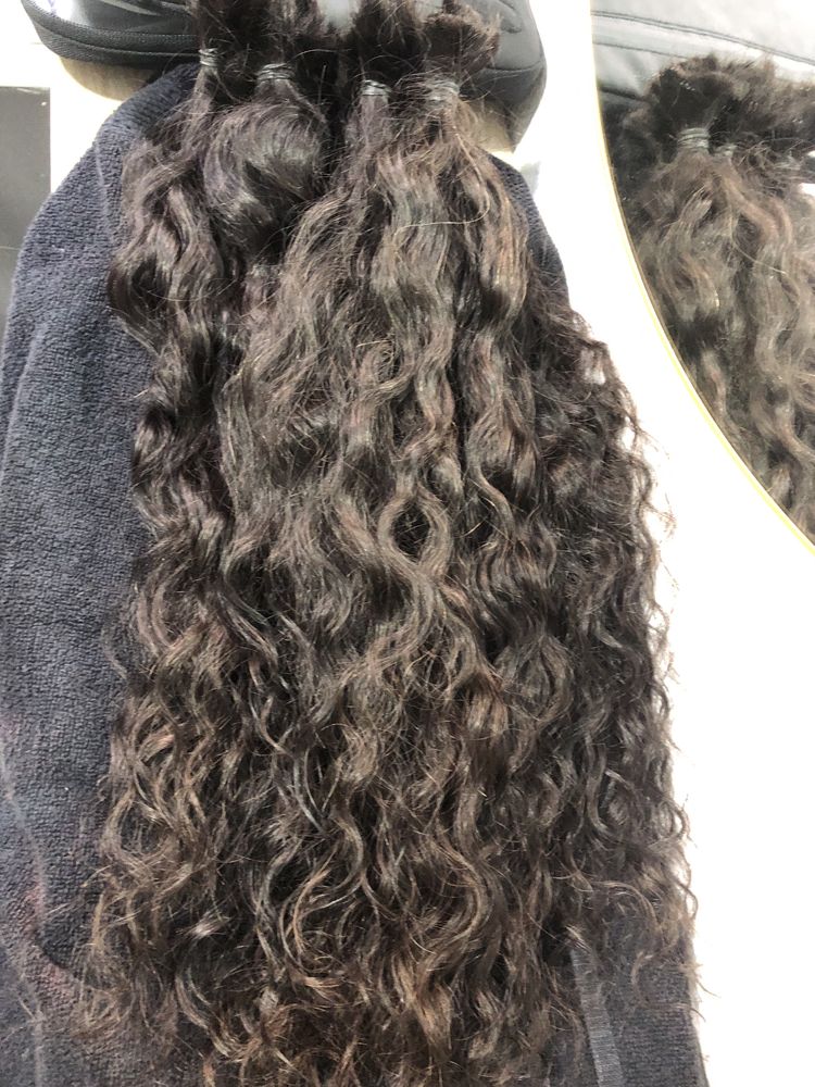 Cabelo humano cacheado