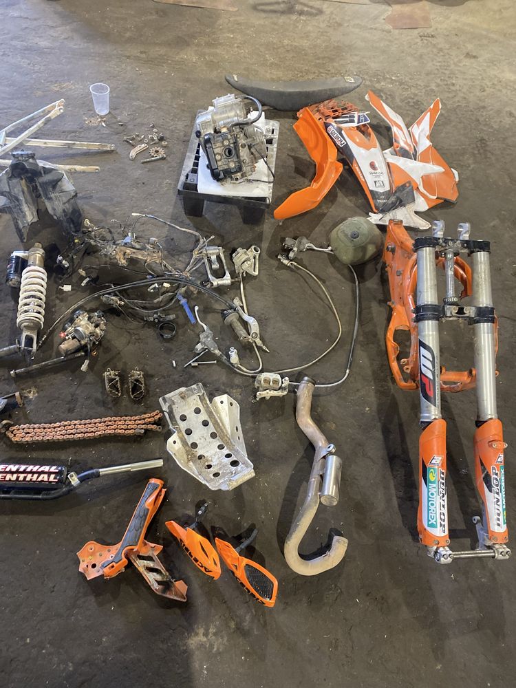 Wszystkie części KTM SXF 350 rok 2016 zapłon głowica wtrysk rama koła