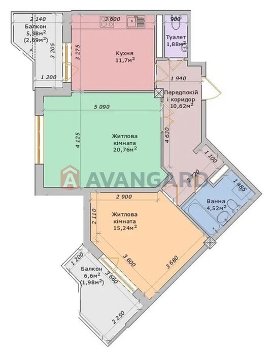 Видова двокімнатна є-оселя для ВПО є-відновлення