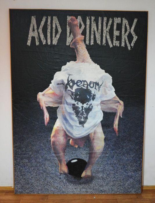 ACID DRINKERS - Infernal Connection - płótno z trasy 1995, UNIKAT !!!