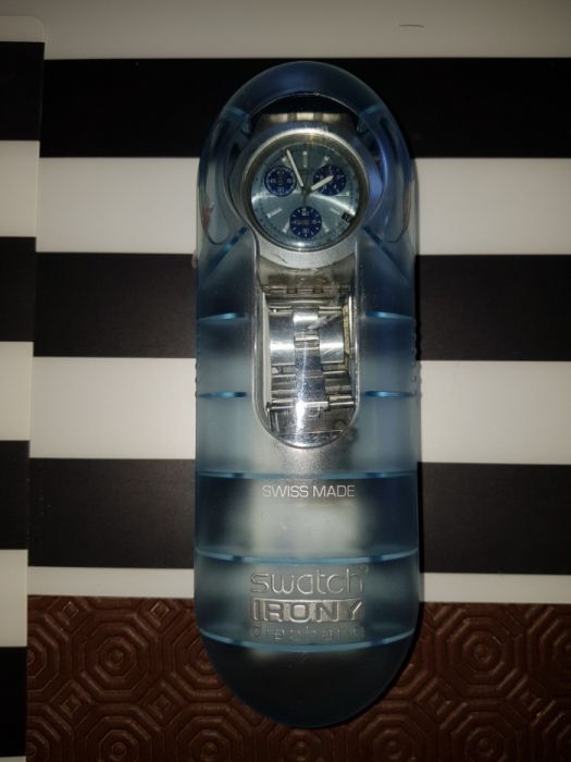 Swatch irony diaphine azul 2004