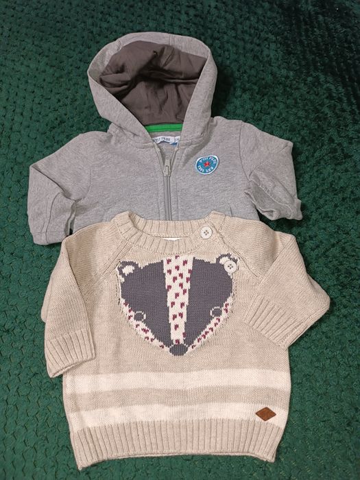 Sweterek Coccodrillo+Bluza Chłopięca P'Tit Filou, rozmiar 62