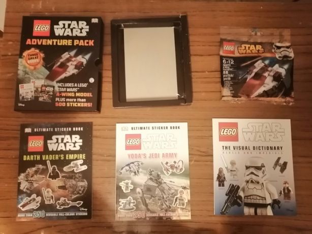 Zestaw Lego Star Wars 30272 A-Wing Starfighter 3 ksiązeczki i naklejki