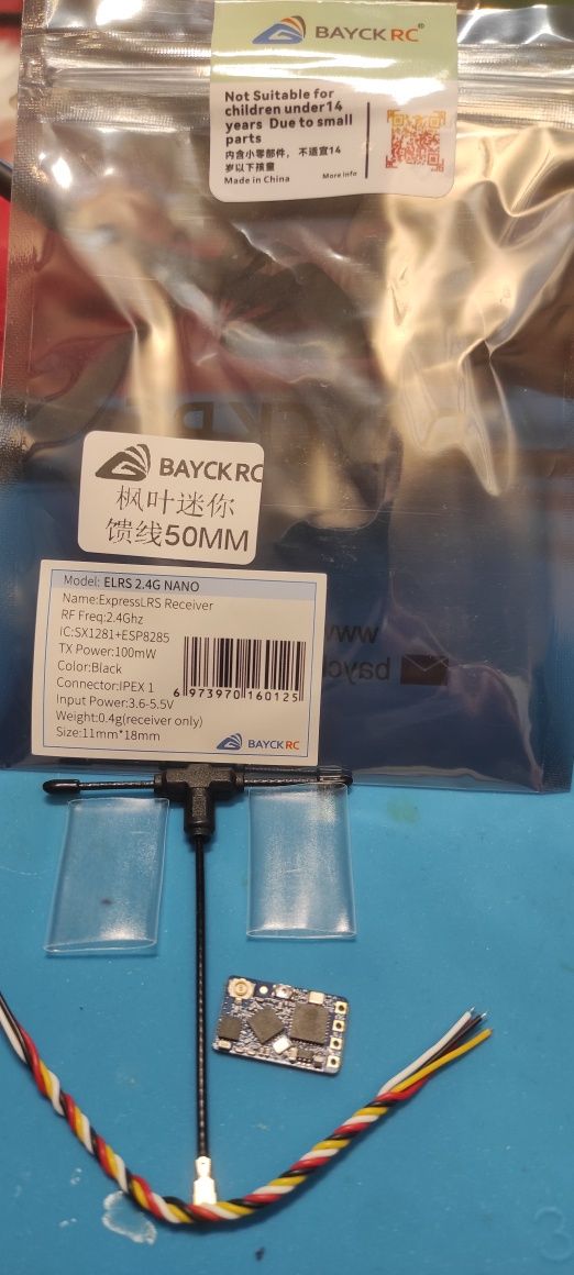 ОРИГіНАЛ BayckRC ELRS 2.4G NANO fpv елрс приймач 2.4 мафія mafia