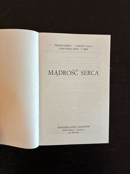 Teresio Bosco, Lorenzo Gaiga i inni - Mądrość serca