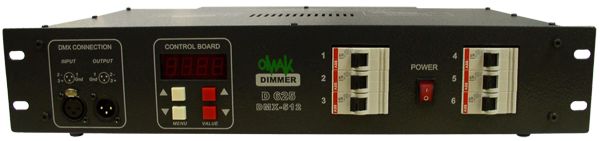 Диммер 3-фазный 6-канальный OMAK D-625M