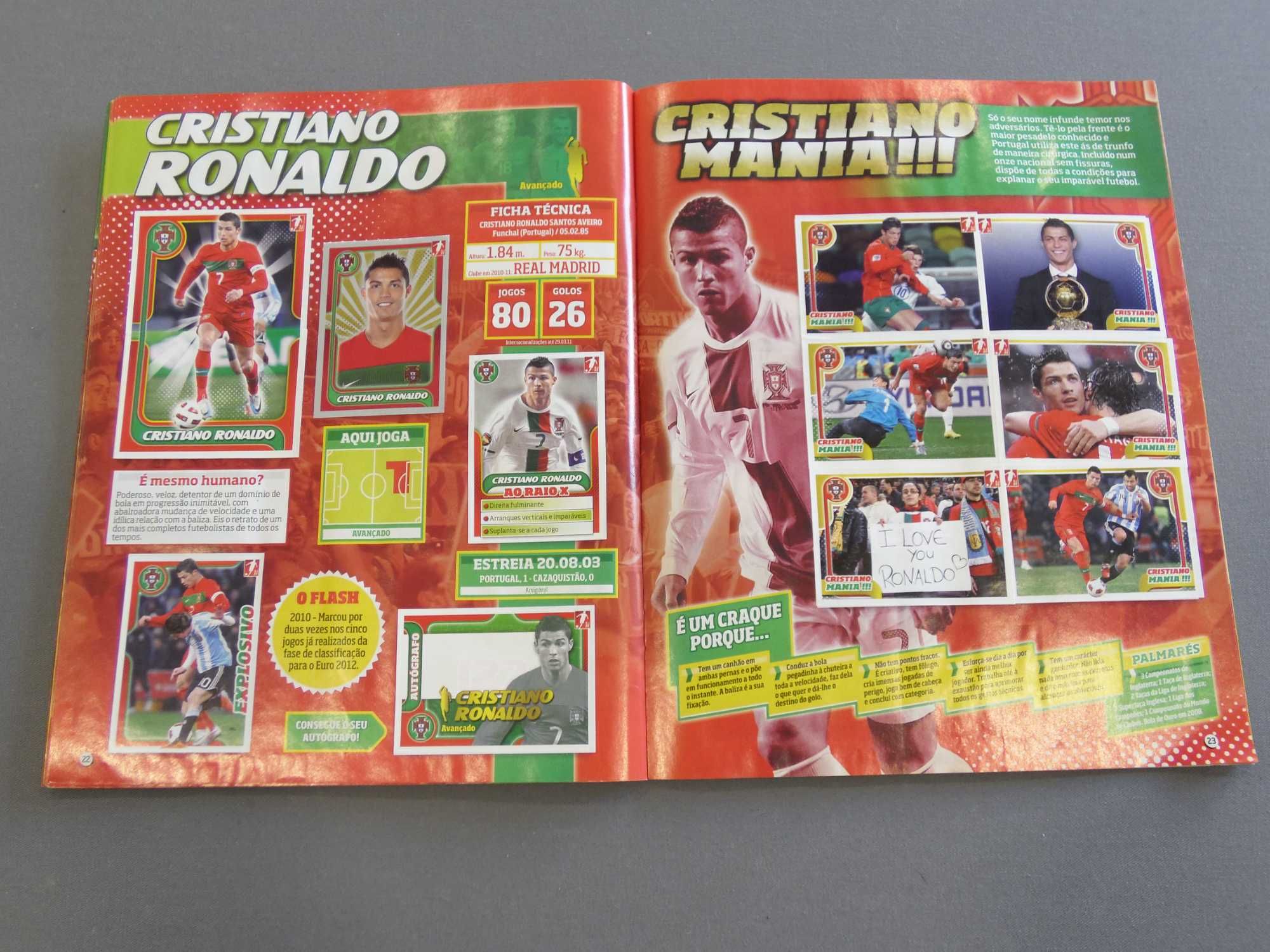 Caderneta Completa Panini Portugal de Ouro 2011