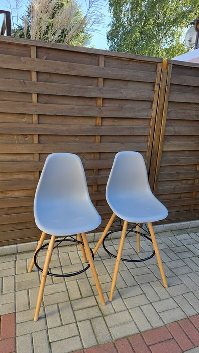 Krzesło skandynawskie wysokie