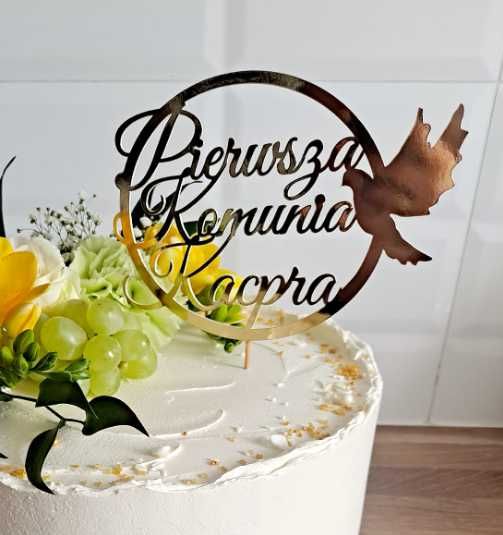 topper na tort komunia