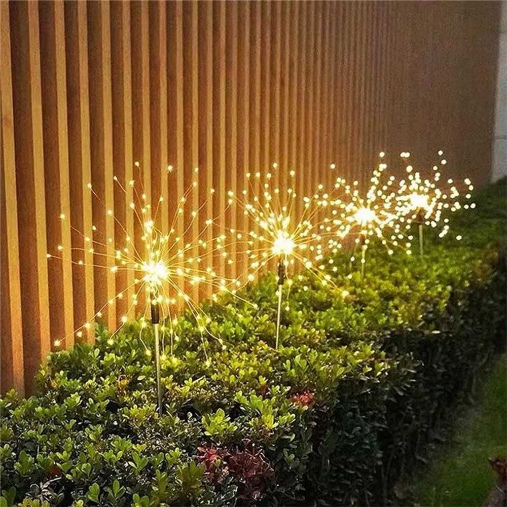 Садовий світильник на сонячній батареї 60 LED, 85см (1шт)