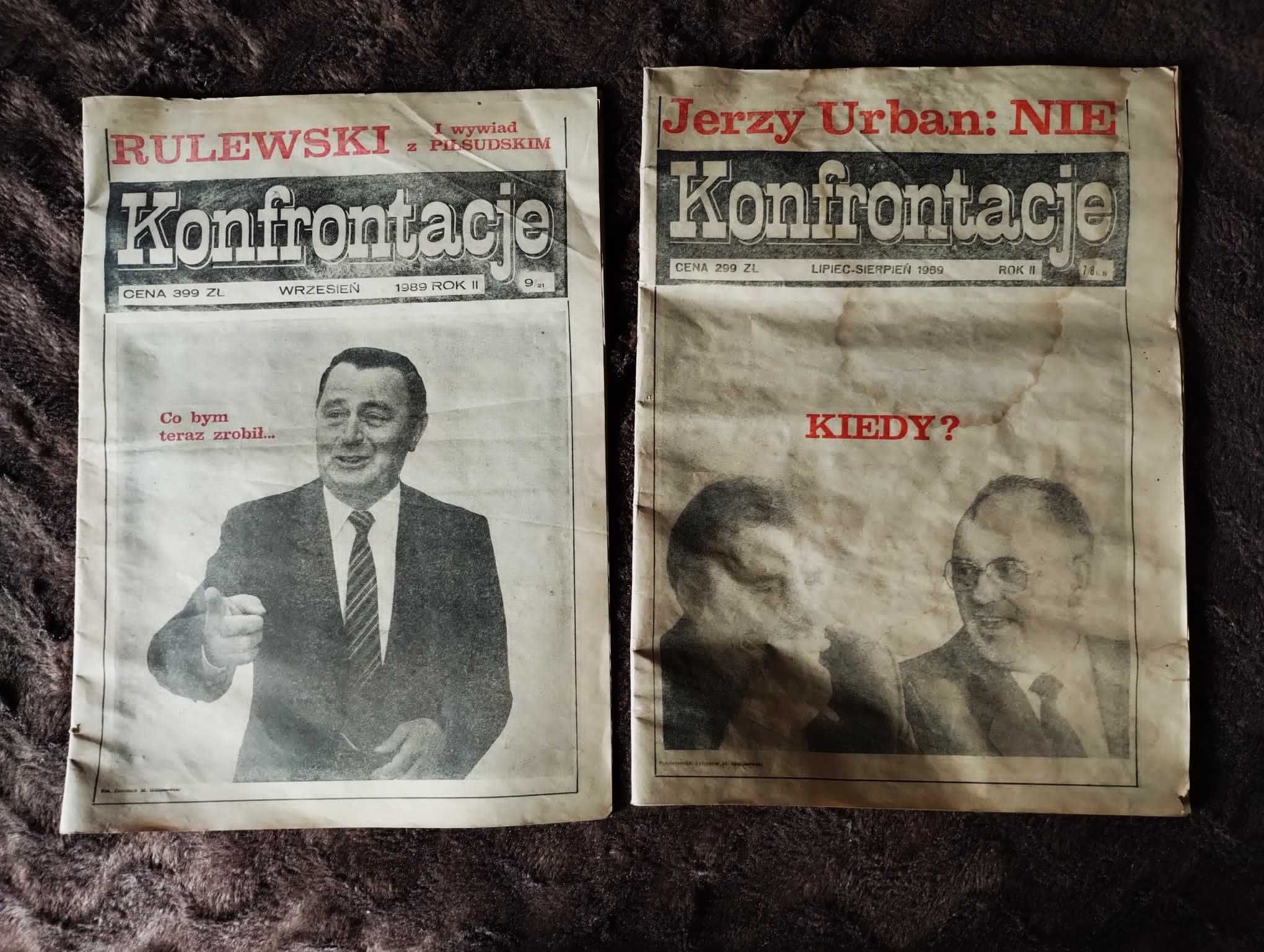 gazeta, czasopismo z PRL, KONFRONTACJE 1988, 1989 nr4, 7/8, 9, 10, 11