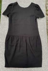Czarna jedwabista sukienka little black dress Gucci