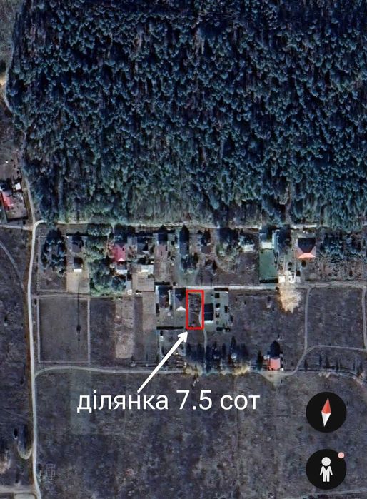 Продаж ділянки 7.5 сот прямо навпроти соснового лісу!