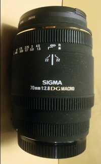 LENTE SIGMA 70mm 1: 2.8 DG MACRO. 
Nova.
Para Canon.