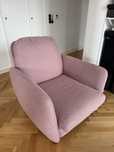 Fotel rozkladany ikea - rozowy - super stan