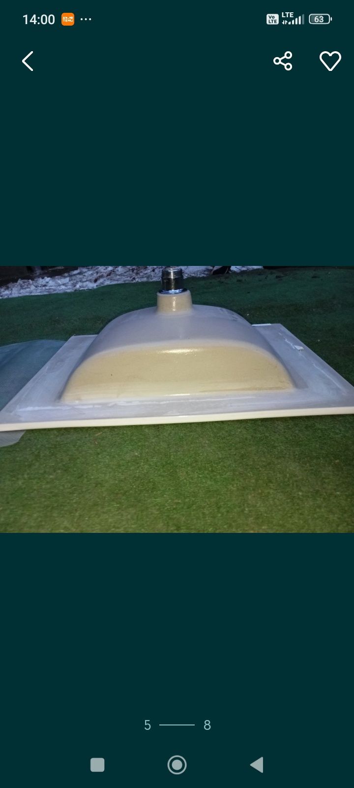 umywalka ceramiczna 60 x 46 naszafkowa wpuszczana w blat