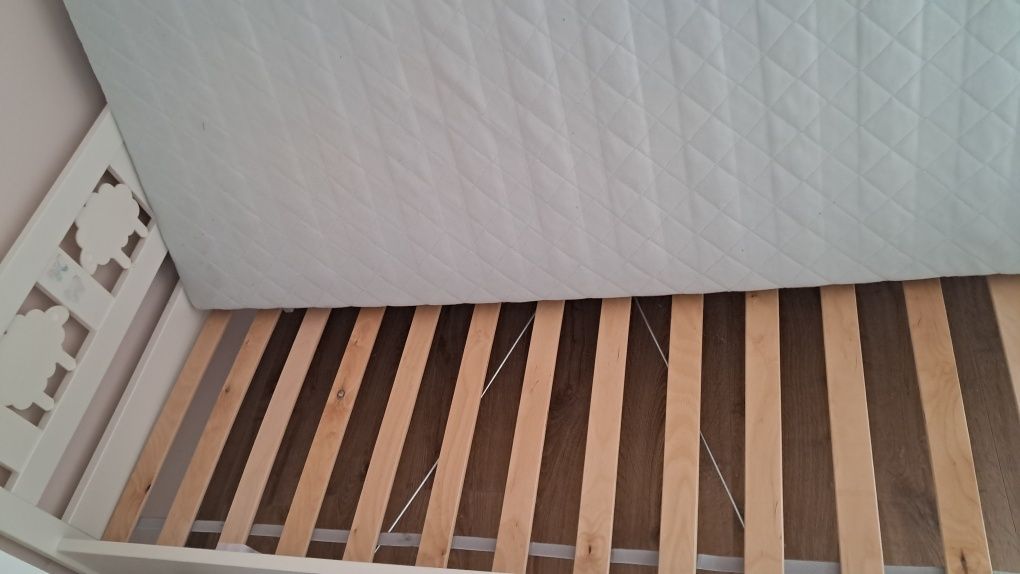 KRITTER IKEA baranki białe łóżko dla dziecka 70x160cm