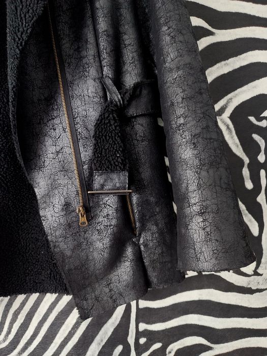 Czarny kożuszek Big star kurtka damska futerko r. S