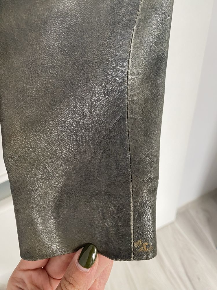 Kurtka skórzana damska Mango xs/s vintage