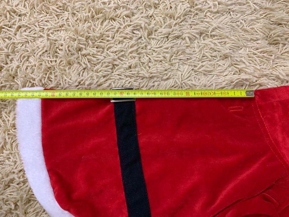 Новогодняя кофта Деда Мороза для собаки на размер S