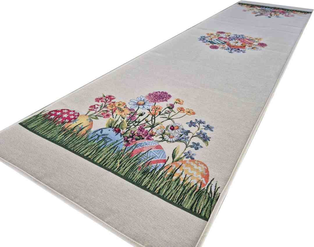 Bieżnik Wielkanocny 45x180 cm gobelinowy V64 Pisanki