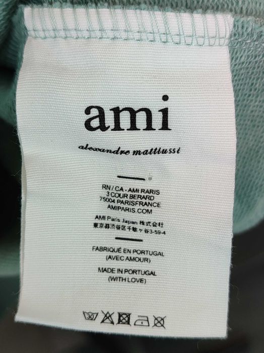 Худі AMI Paris Oversize Ami de Coeur hoodie Mint