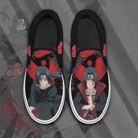 NARUTO Akatsuki VANS slip on custom malowane buty anime