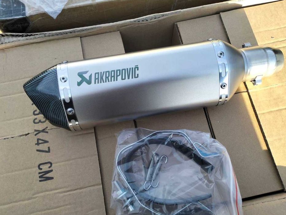 Прямоточний вихлоп Акрапович  Чорний Прямоток Йошимура Акаповичь