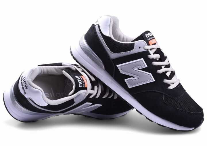 Buty Męskie Adidasy Sportowe Sneakersy Z Balance czarne siatka 22B-44