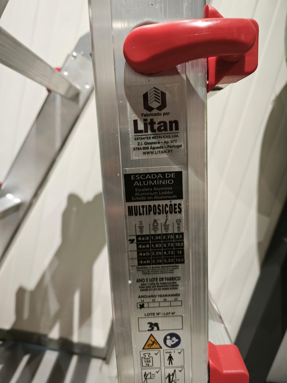 Escada alumínio Litan