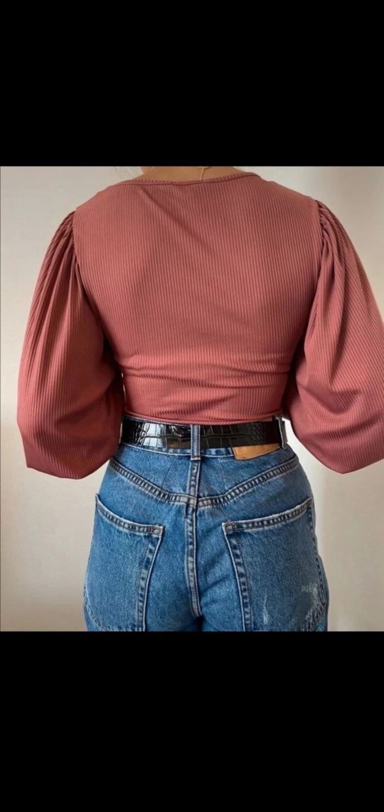 Body mangas balão Stradivarius