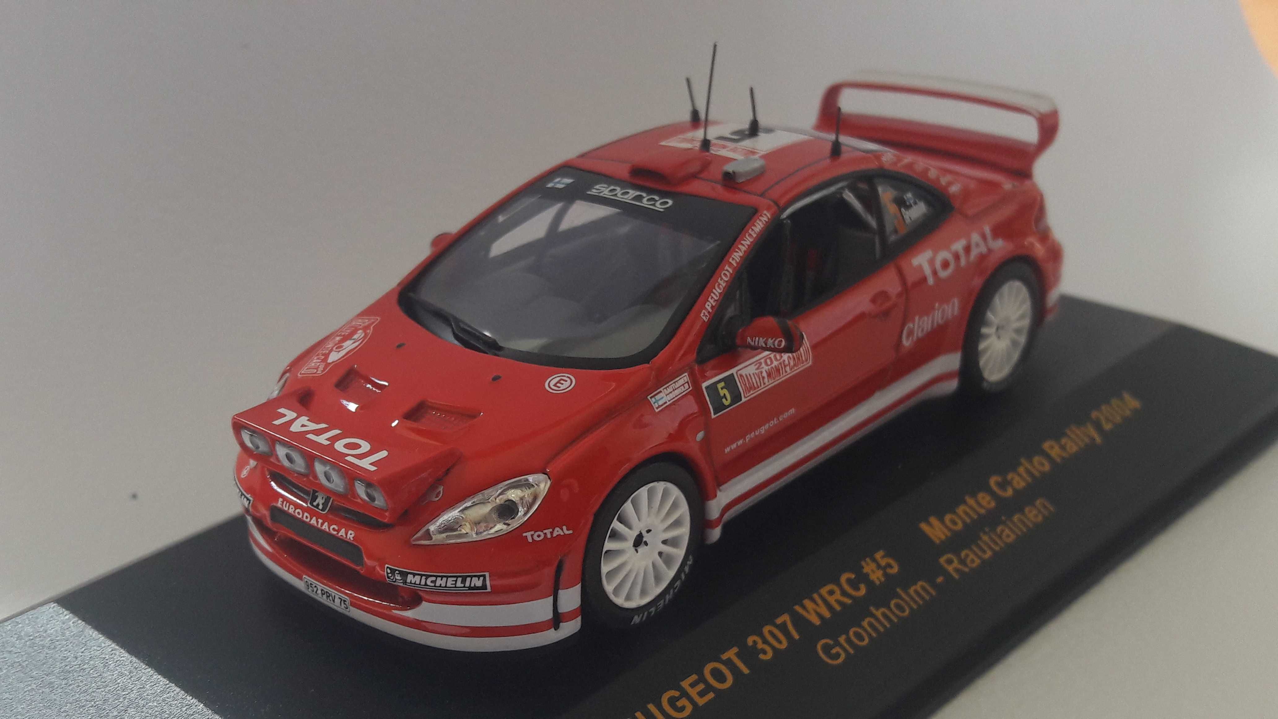 Коллекционная модель IXO Peugeot 307 wrc #5 Monte Carlo 2004