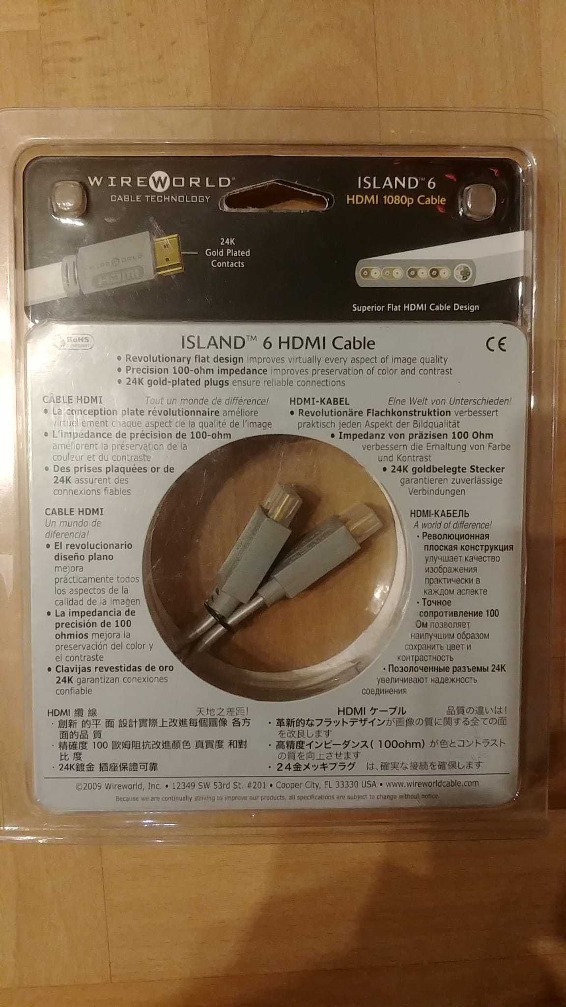 Kabel HDMI Wireworld ISLAND 6 - 1 m