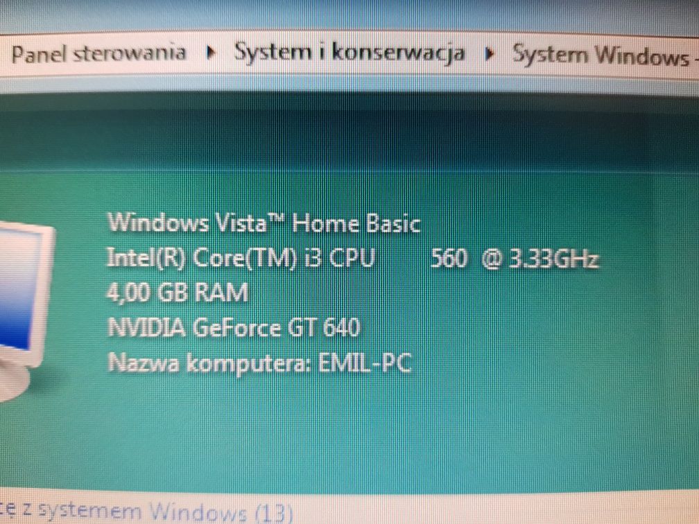 Komputer PC  i3 3.33GHz + Monitor ZESTAW!