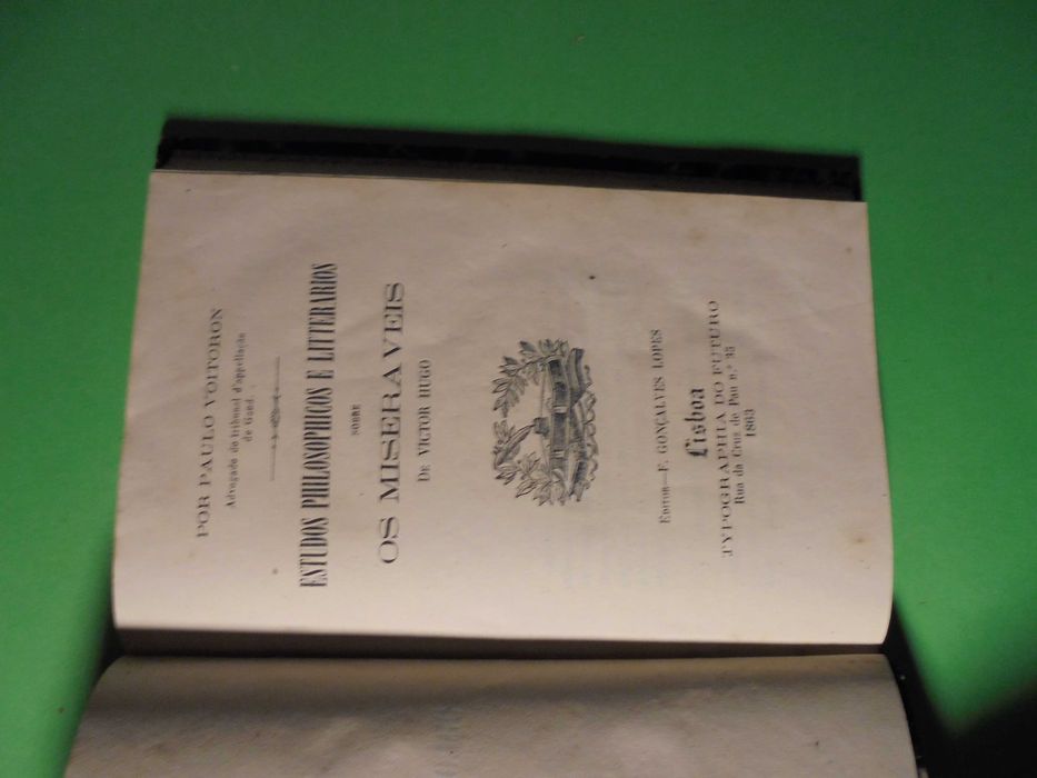 Voitoron (Paulo);Victor Hugo-Os Miseráveis-Estudos Philosophicos