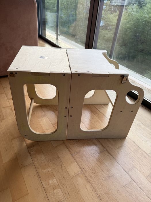 Torre de aprendizagem em madeira