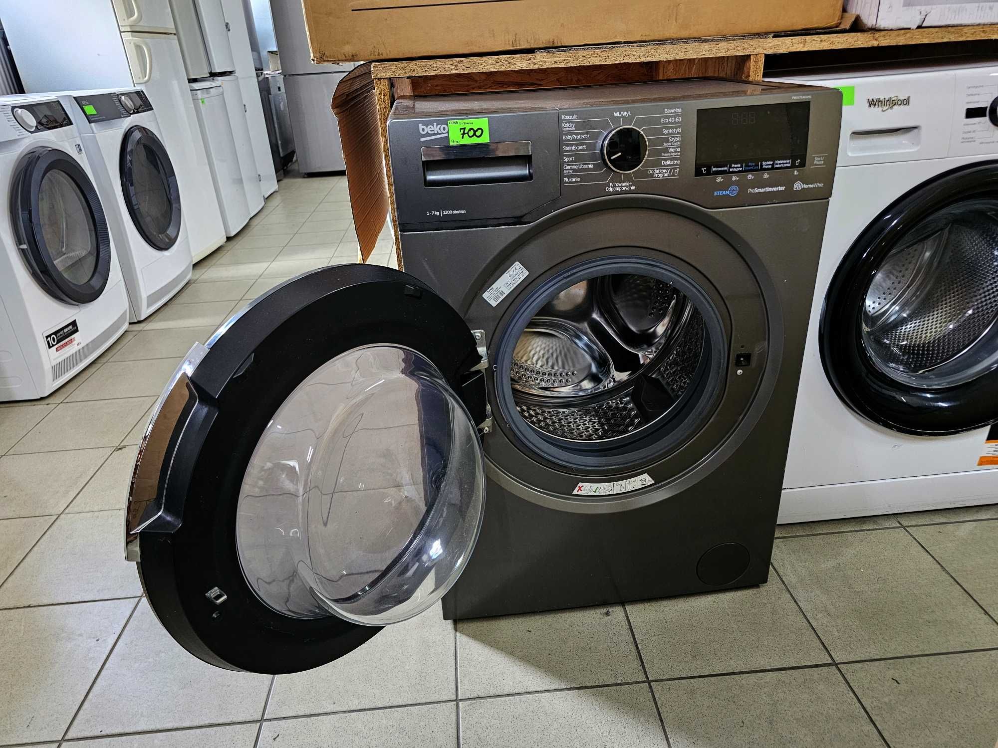 Pralka BEKO PWUV7646XME | SteamCure | 7kg | 1200obr | gw3mce