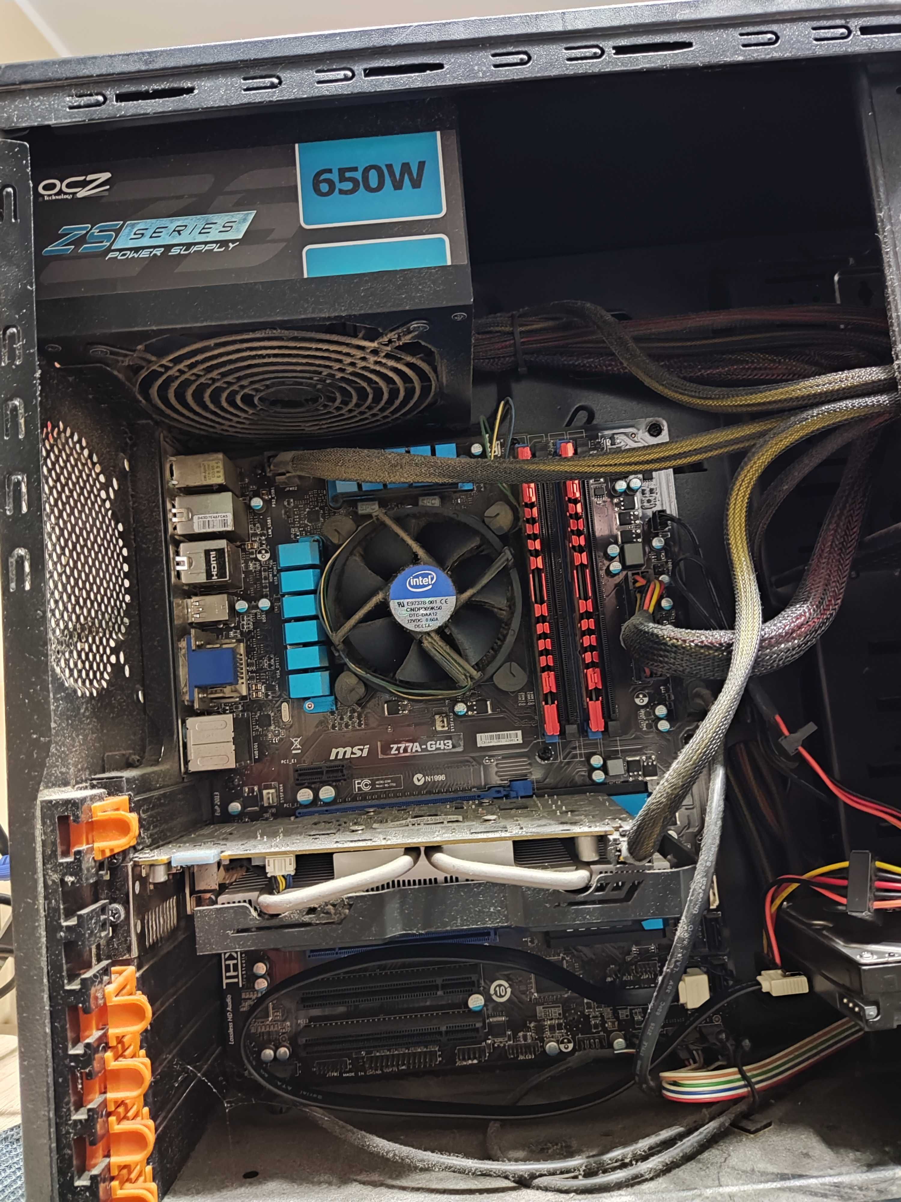 Komputer gamingowy z procesorem intel i5 i karta graficzną nvidia