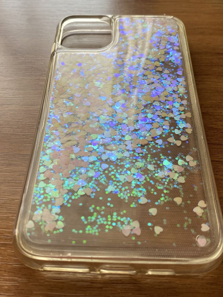 Чохол акваріум iPhone 11 Pro Max, чехол аквариум, сердечки дуохром