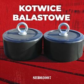 Kotwica ciężarek łodzi pontonu 9kg ogumowana SEBO3007