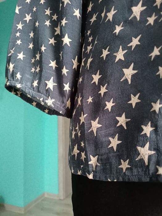 Bluzka Indie silk haft Boho Hippie art okazja