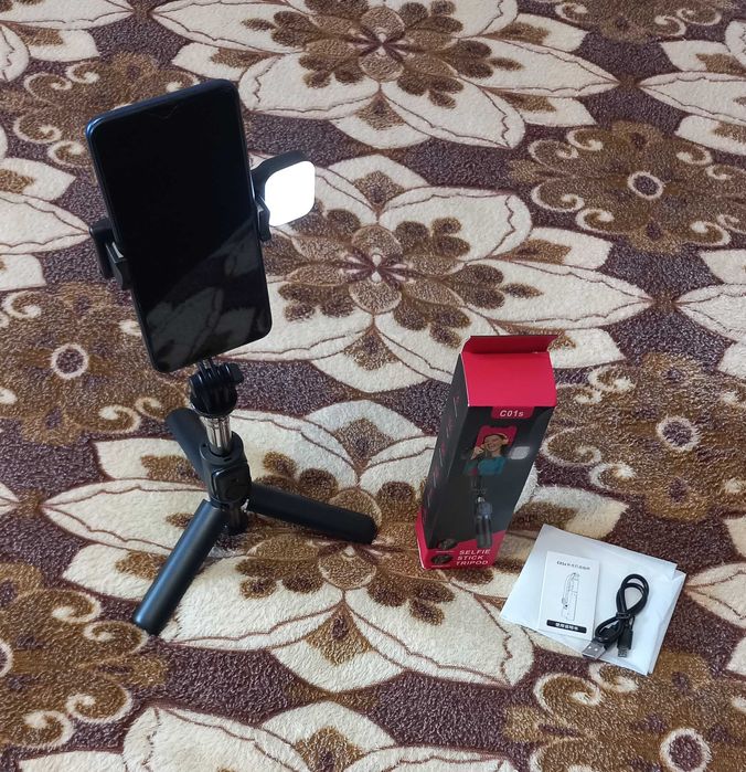 C01S палиця для селфі Bluetooth, підставка телефону, трипод, штатив