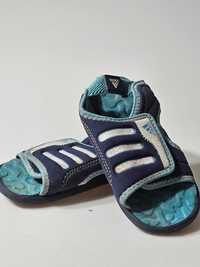 Sandały na rzepy klapki na basen piankowe Adidas roz 24