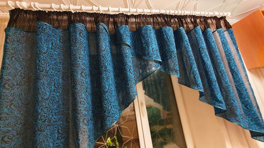 Штора занавеска тюль на кухню в детскую гардина ламбрекен