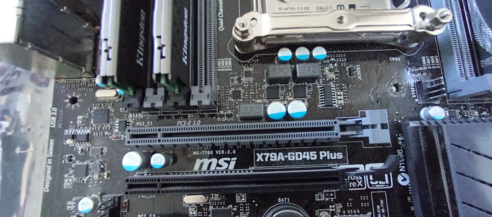 Komplet: Płyta MSI, procesor INTEL, pamięć HYPERX